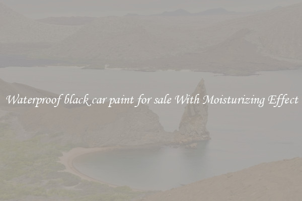 Waterproof black car paint for sale With Moisturizing Effect