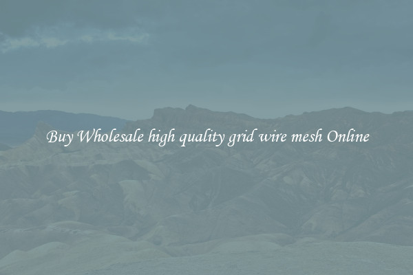 Buy Wholesale high quality grid wire mesh Online