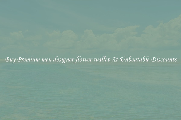 Buy Premium men designer flower wallet At Unbeatable Discounts