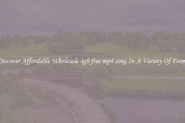 Discover Affordable Wholesale 4gb free mp4 song In A Variety Of Forms
