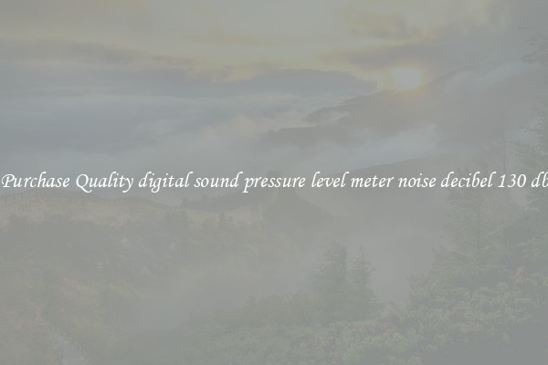 Purchase Quality digital sound pressure level meter noise decibel 130 db