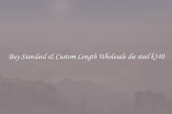 Buy Standard & Custom Length Wholesale die steel k340