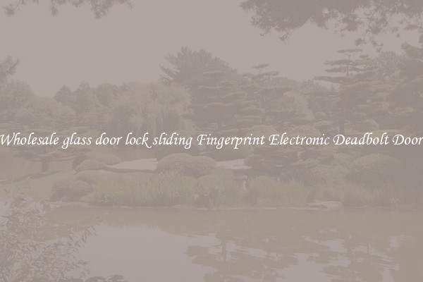 Wholesale glass door lock sliding Fingerprint Electronic Deadbolt Door 