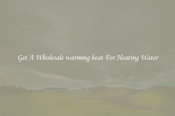 Get A Wholesale warming heat For Heating Water