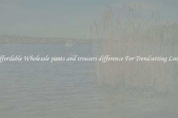Affordable Wholesale pants and trousers difference For Trendsetting Looks