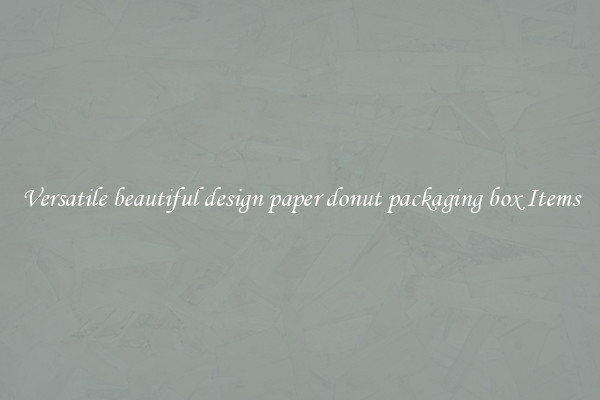Versatile beautiful design paper donut packaging box Items