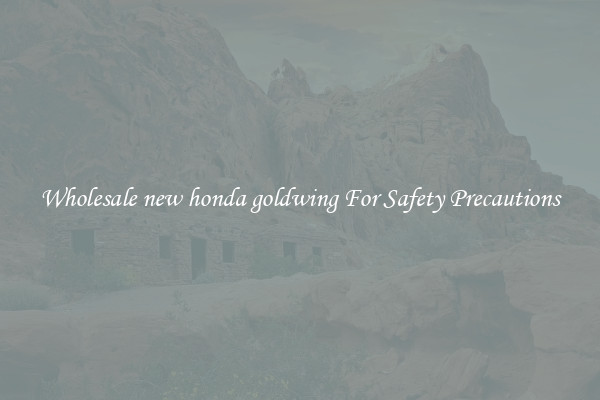Wholesale new honda goldwing For Safety Precautions