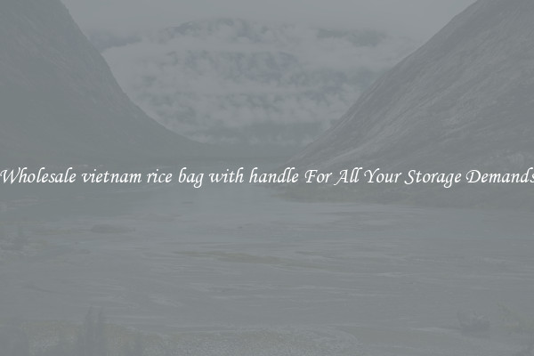 Wholesale vietnam rice bag with handle For All Your Storage Demands
