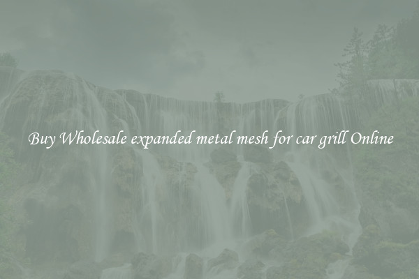 Buy Wholesale expanded metal mesh for car grill Online