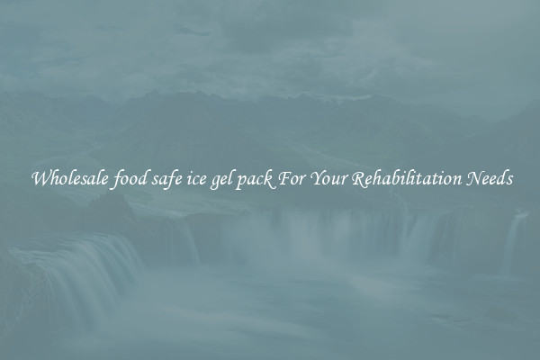 Wholesale food safe ice gel pack For Your Rehabilitation Needs