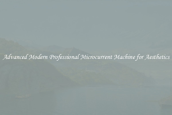 Advanced Modern Professional Microcurrent Machine for Aesthetics