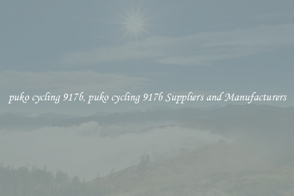 puko cycling 917b, puko cycling 917b Suppliers and Manufacturers
